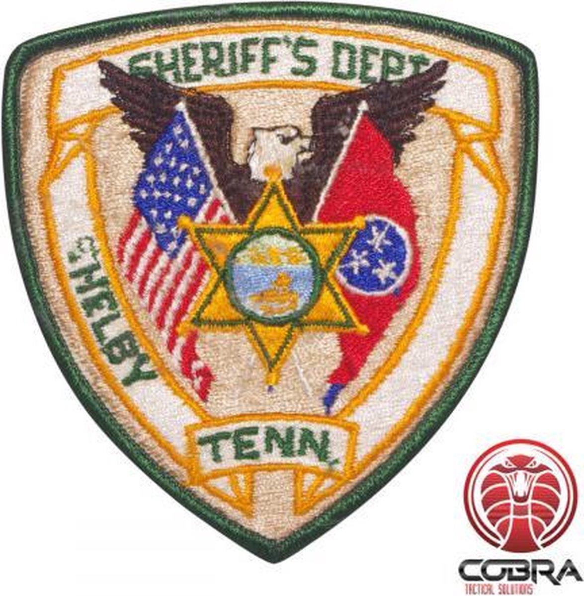 Sheriffs Dept Shelby Tenn geborduurde patch embleem | Opnaai | Military Airsoft